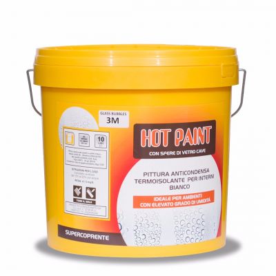 HOT PAINT Idropittura termoisolante anticondensa antimuffa per interni